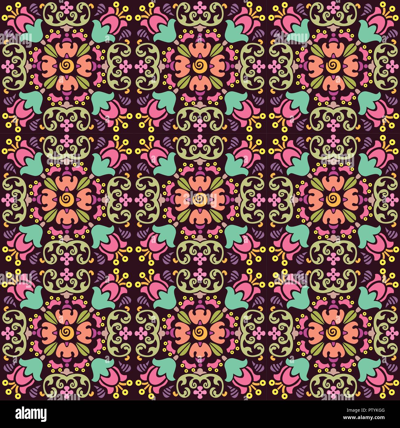 Seamless wallpaper vector hi-res stock photography and images - Alamy