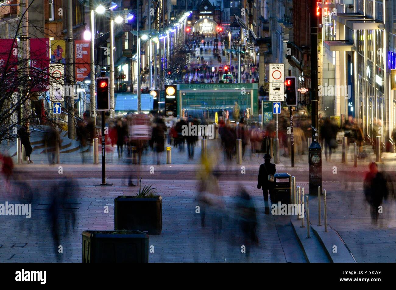 Buchanan Street subway station Stock Photo