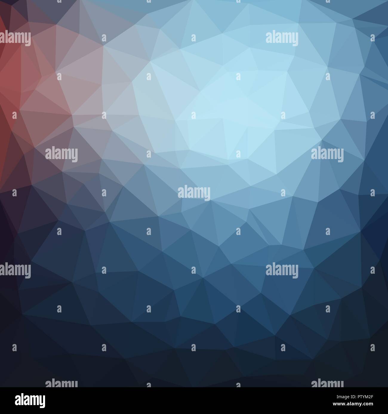 Dark Blue abstract geometric, low poly style vector illustration ...