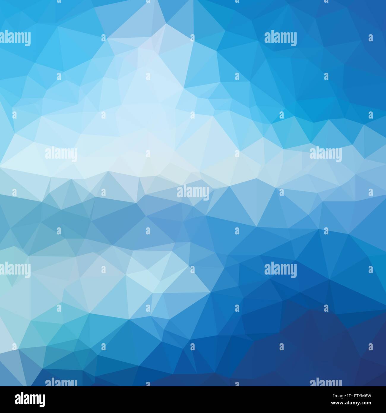 Low poly abstract blue background consisting of triangles. Vector art. Stock Vector