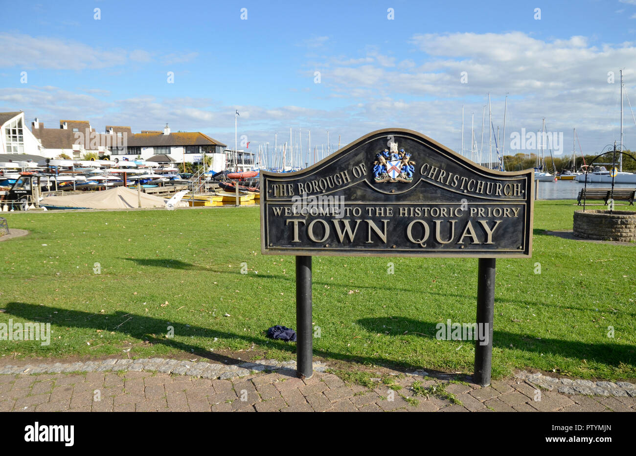 The Town Quay at Christchurch in Dorset, England Stock Photo