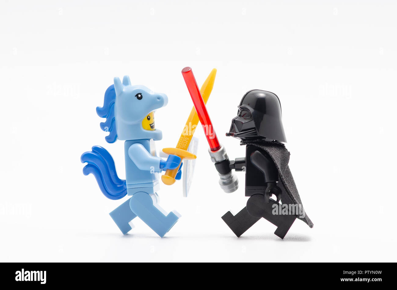 Lego fight hi-res stock photography and images - Alamy