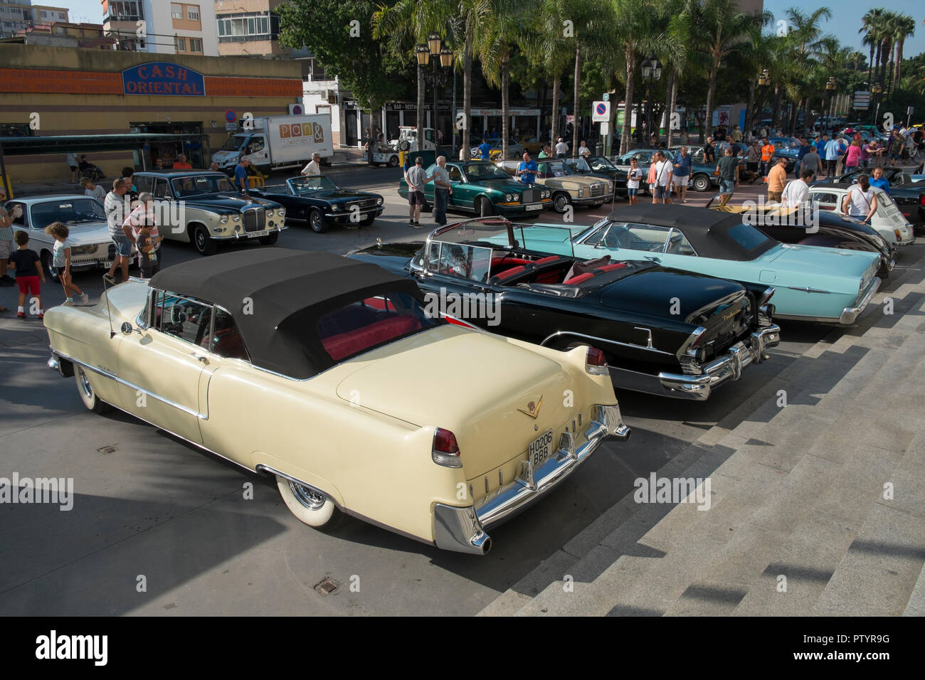 Cadillac series 62. Classic car meeting in Torremolinos, Málaga, Spain. Stock Photo