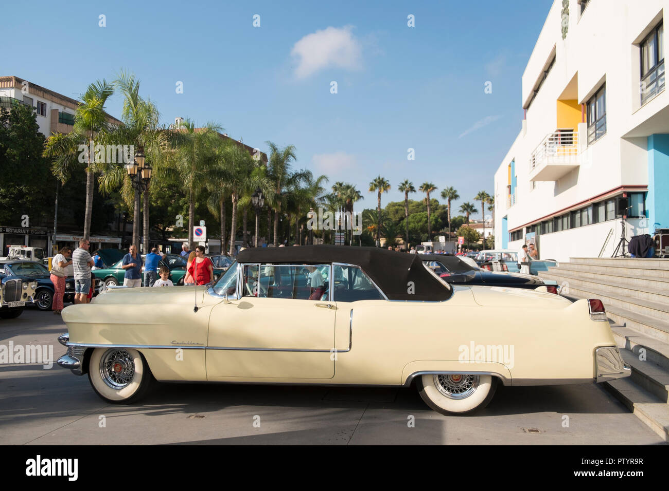 Cadillac series 62. Classic car meeting in Torremolinos, Málaga, Spain. Stock Photo