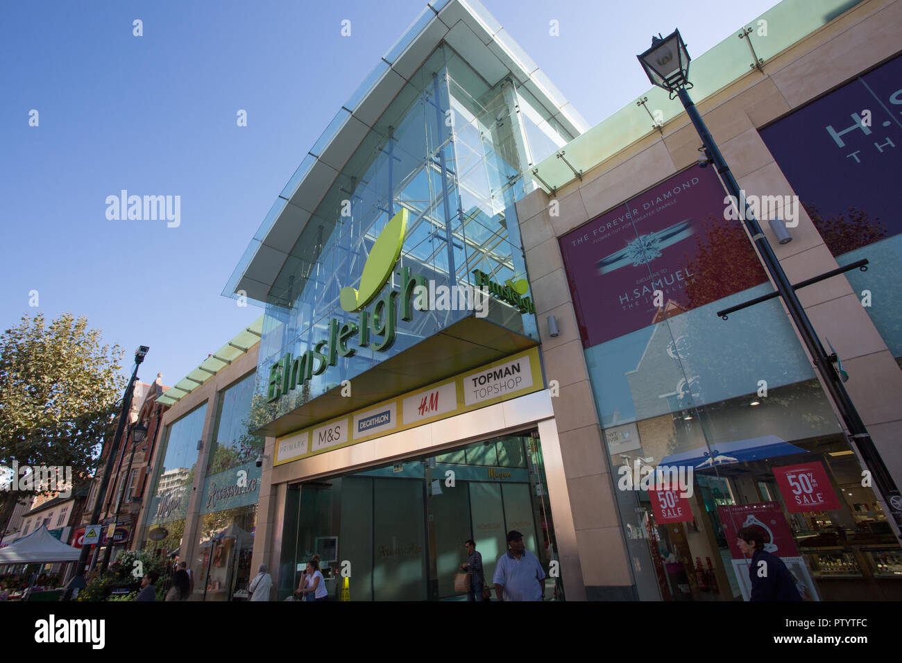 High Street, town centre, Staines-upon-Thames, Surrey Stock Photo