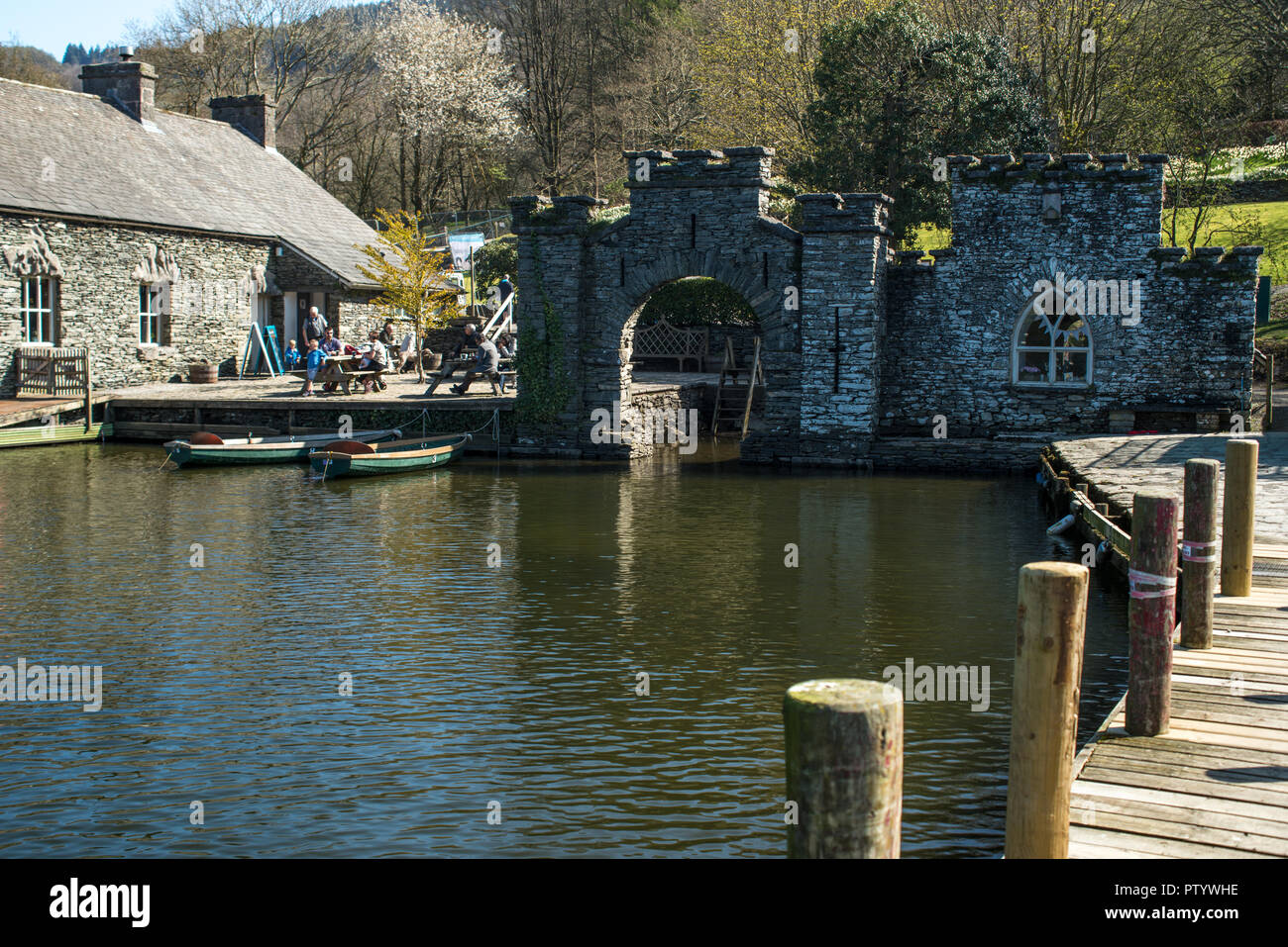 The boathouse.National Trust Fell Foot Park, Lake Windermere, South