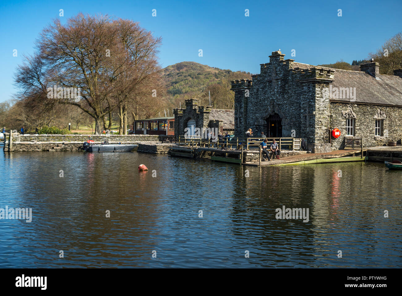 The boathouse.National Trust Fell Foot Park, Lake Windermere, South