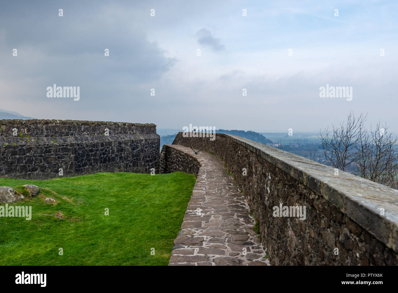 Fortification of Stirling Castle, Stirling, Scotland, United Kingdom Stock Photo