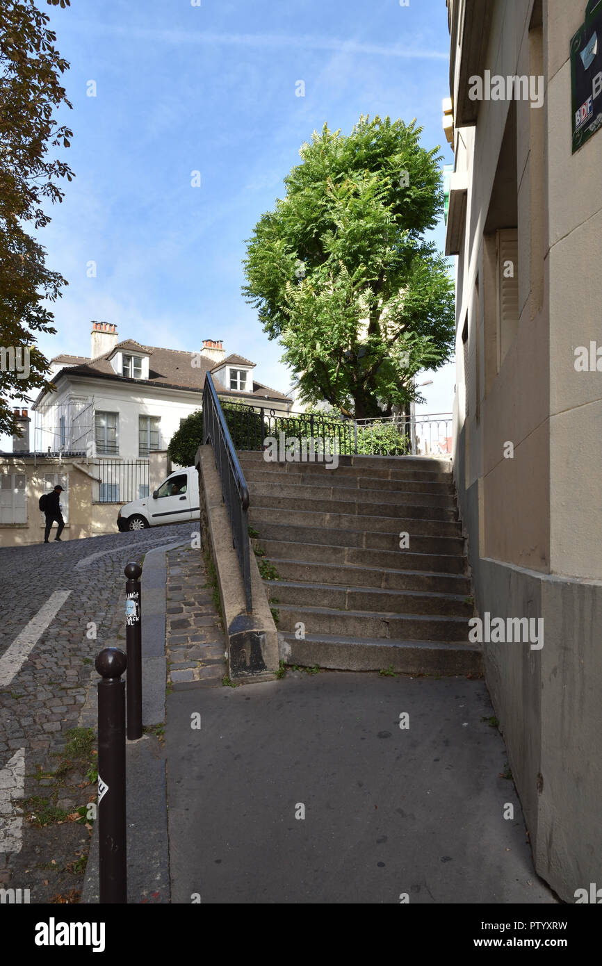 Places in Montmartre Stock Photo