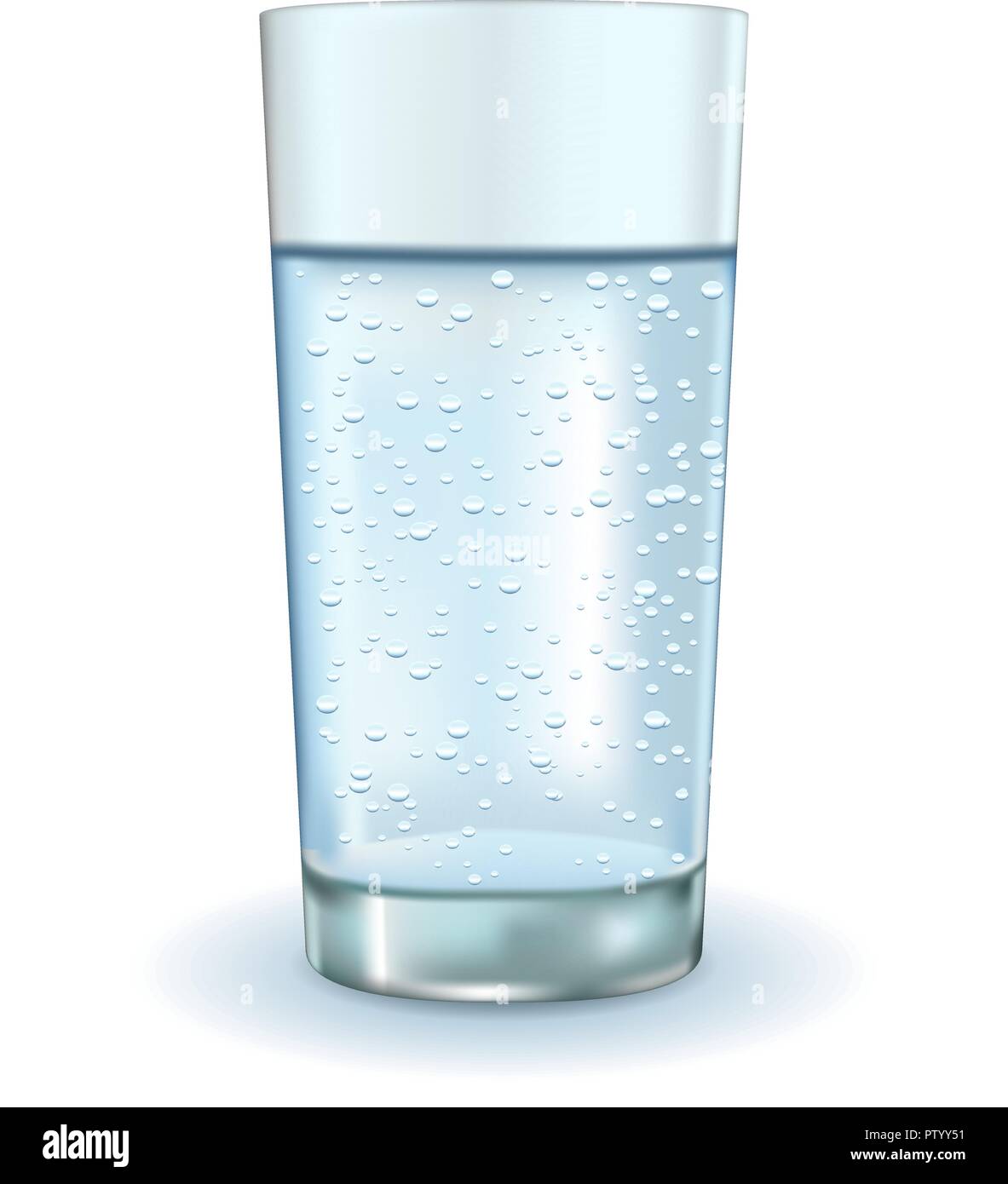 Glass of sparkling water Stock Vector Image & Art Alamy
