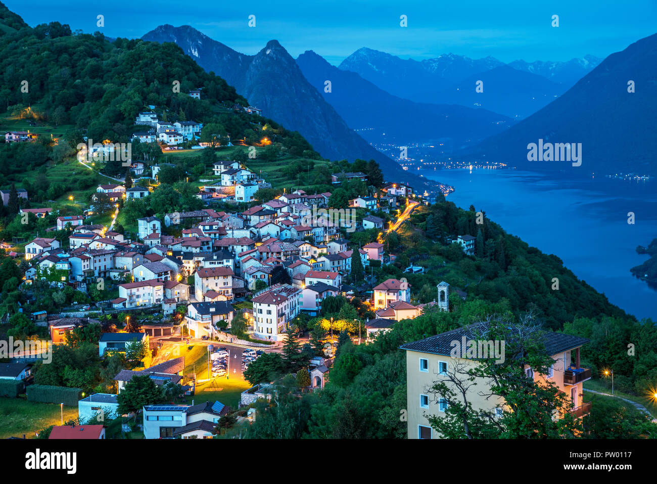 Lugano, Switzerland. 29th Nov, 2020. General view of Monte Bré