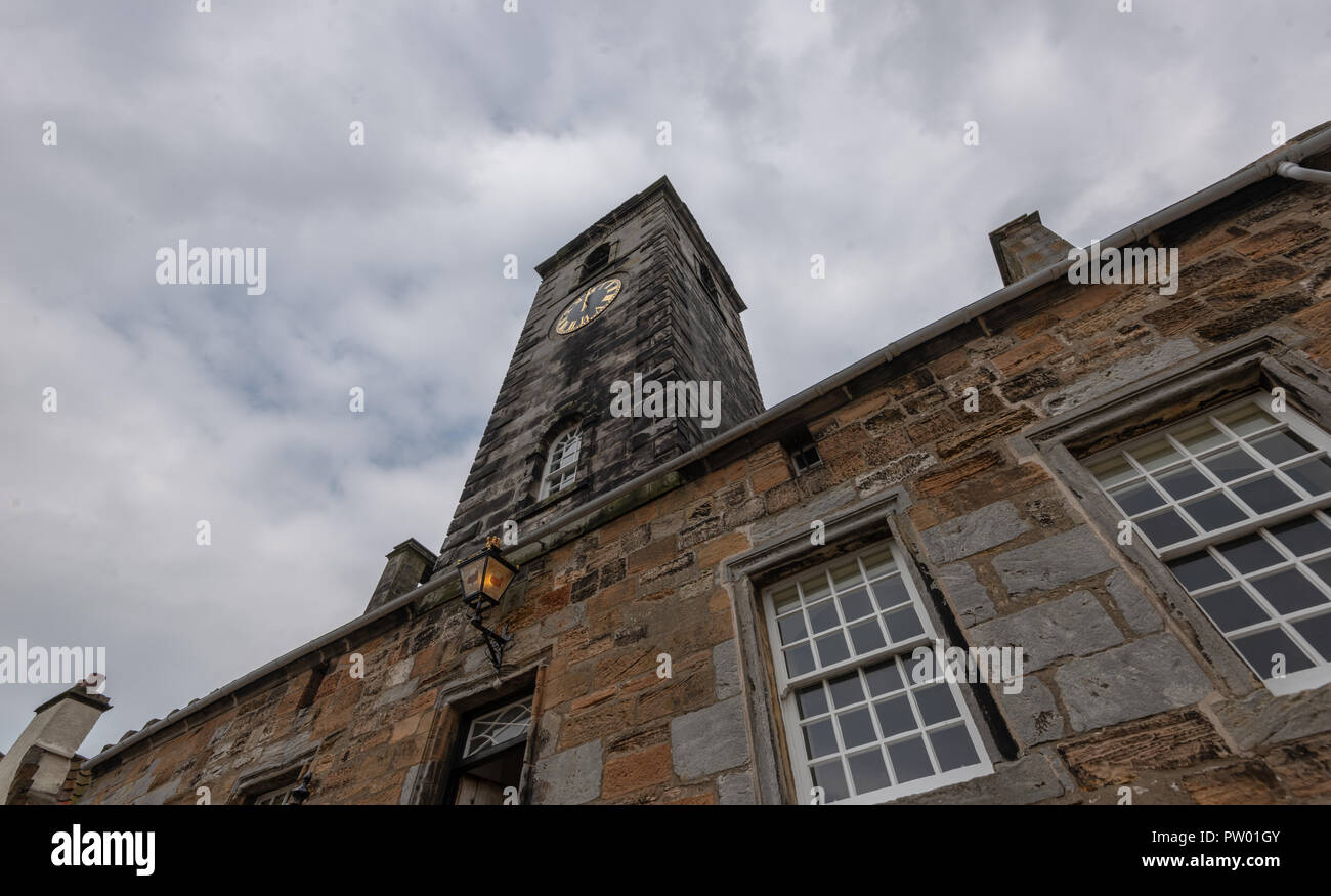 Town House, town square of the Royal Burgh, Culross, Fife, Dunfermline, Scotland, United Kingdom Stock Photo