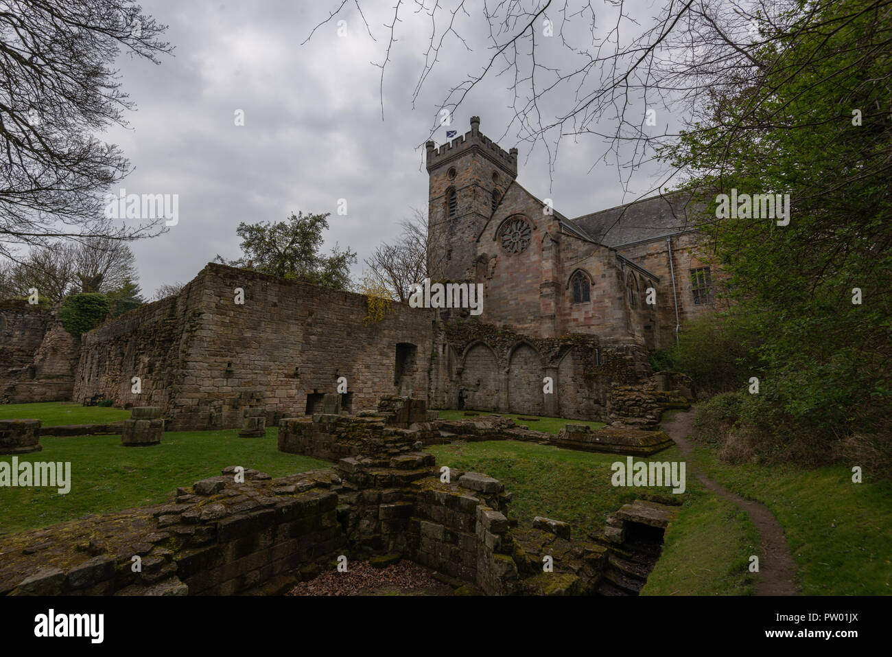 Abbey in Culross, Fife, Dunfermline, Scotland, United Kingdom Stock Photo