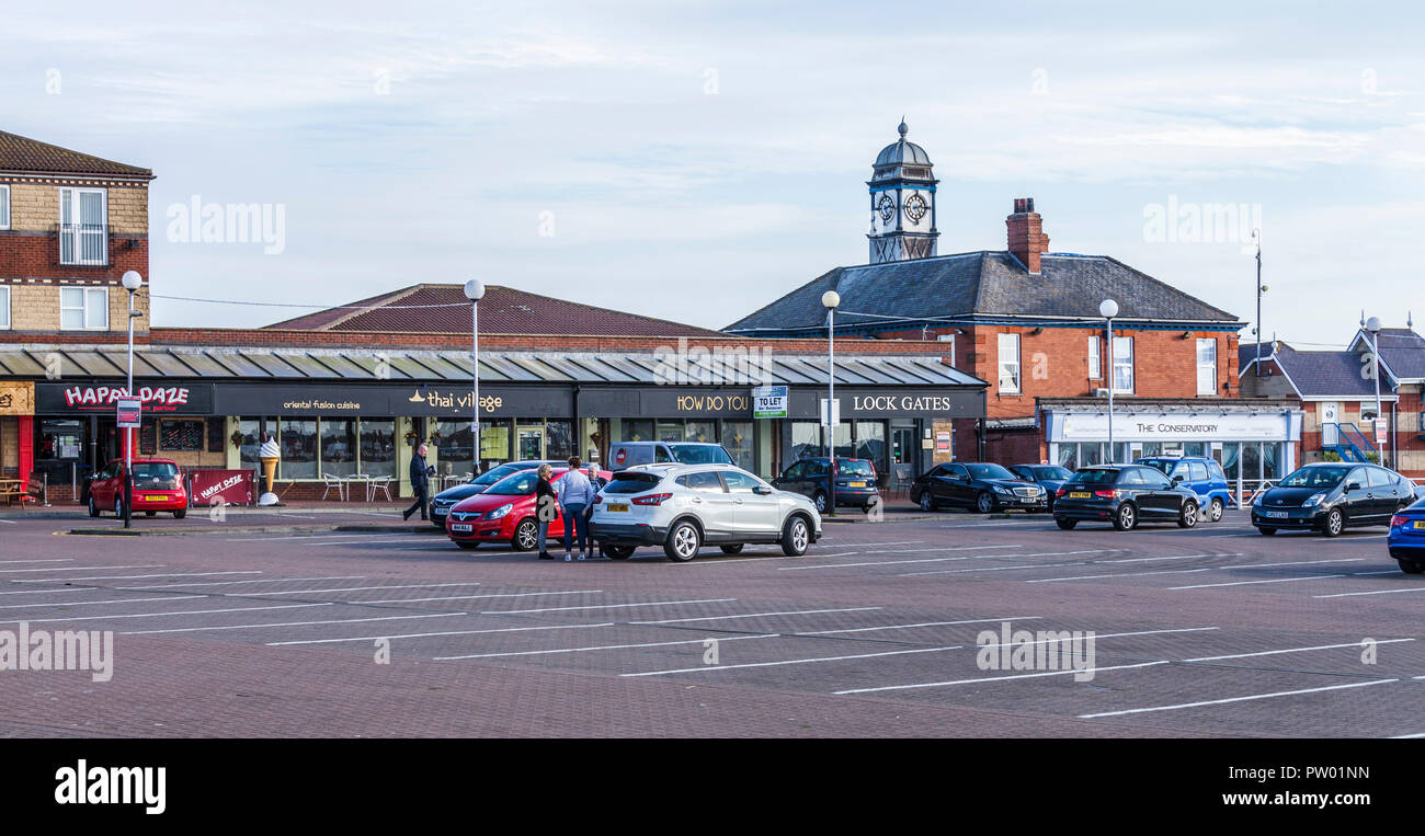 The shopping precinct at the marina at Hartlepool,England,UK Stock Photo