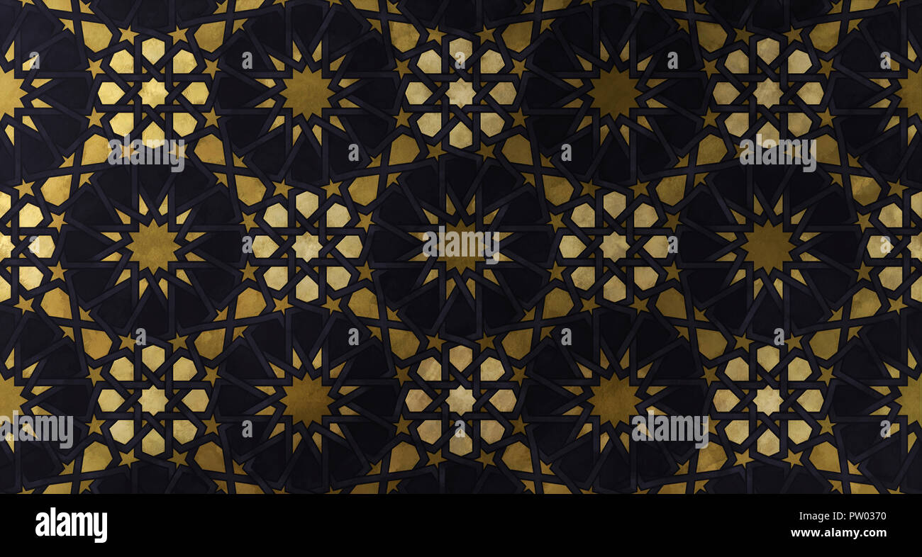 Background Design Based On Traditional Oriental Graphic Motifs