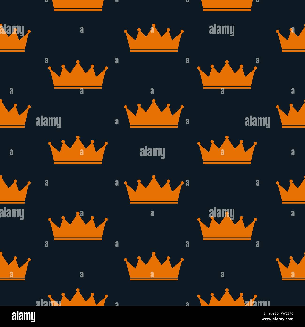 Princess Crown Seamless Pattern Background Vector Illustration Stock ...