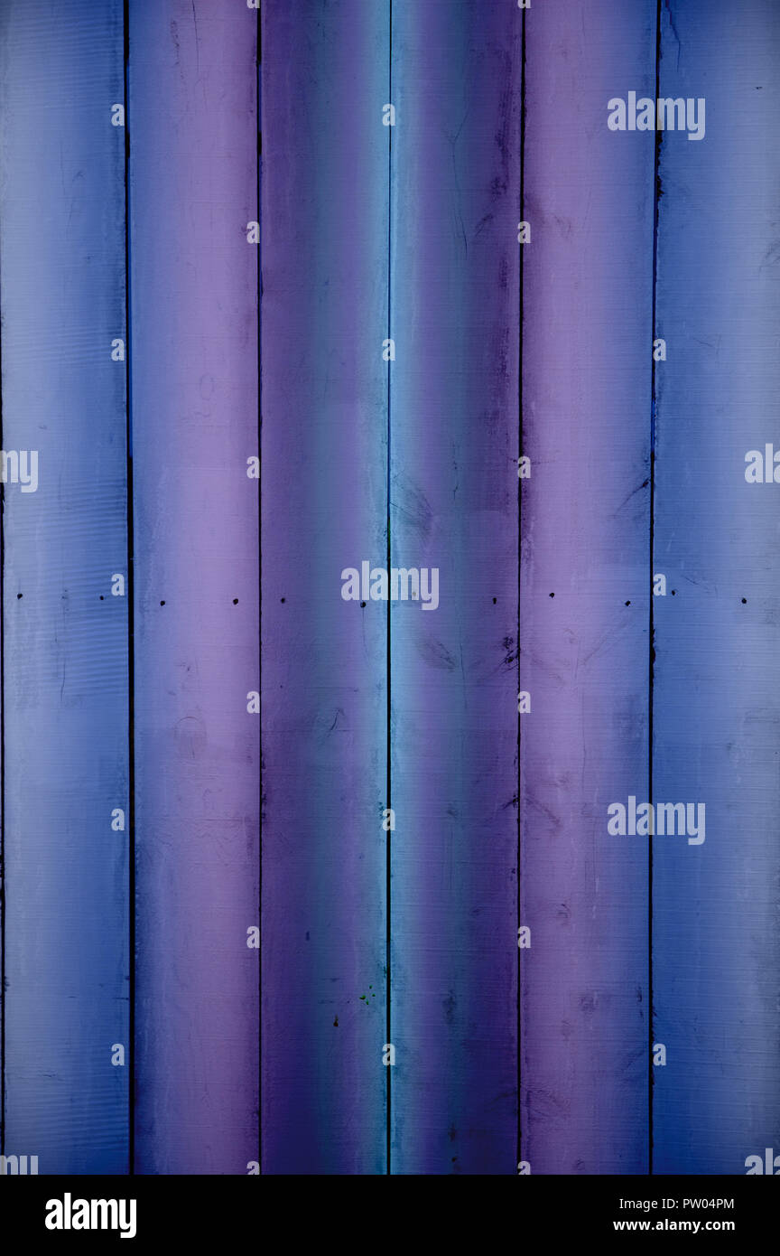 Multi colored fence or plank background Stock Photo