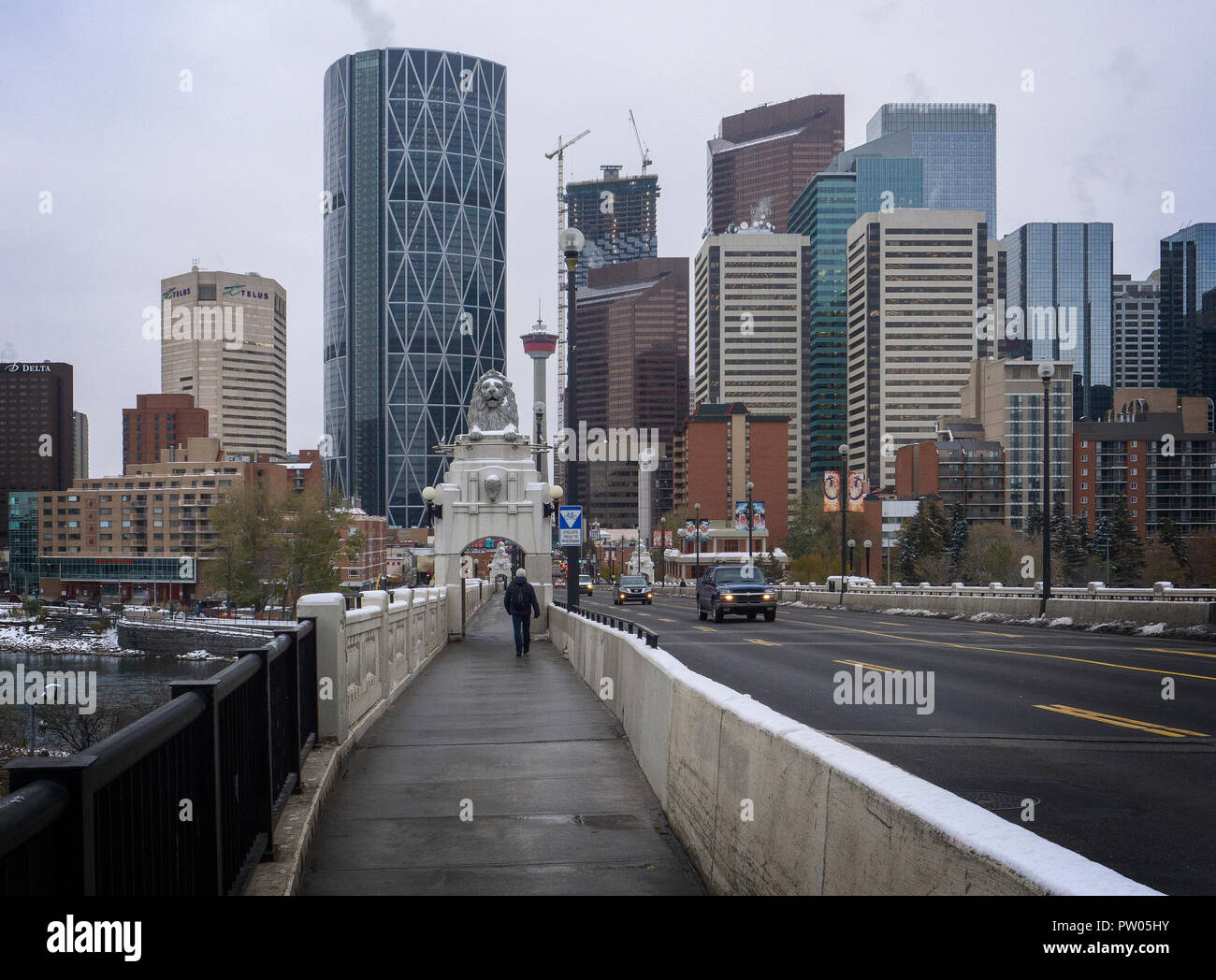 Downtown Calgary Alberta Canada Stock Photo Alamy