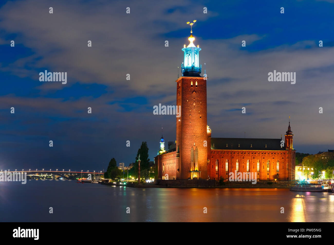 Stockholm By Night High Resolution Stock Photography and Images - Alamy