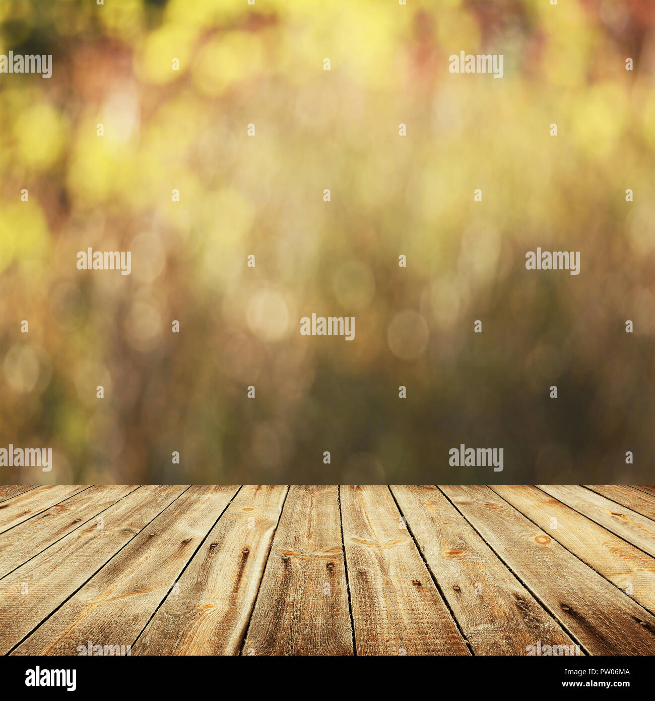 Empty table for display montages Stock Photo