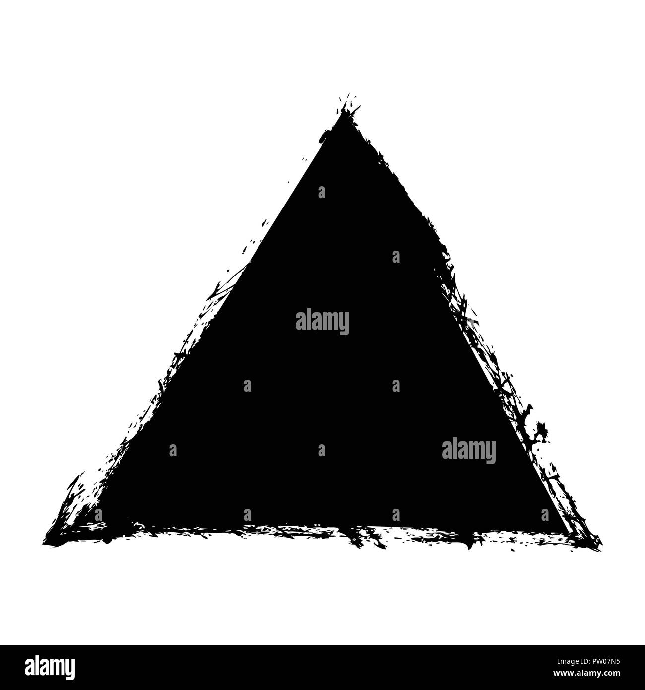 Grunge Isolated Triangle Stock Vector Image & Art Alamy