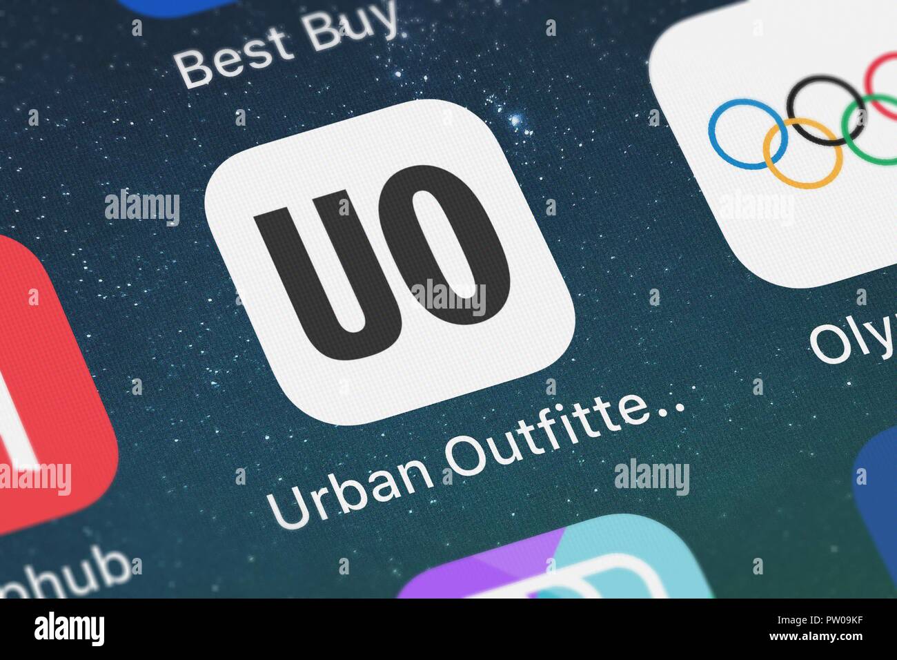 London, United Kingdom October 11, 2018 Closeup shot of the Urban