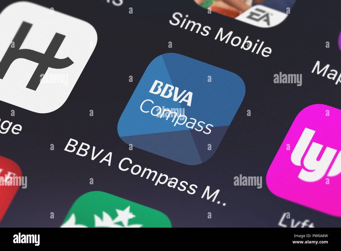 Bbva compass mobile banking hires stock photography and images Alamy