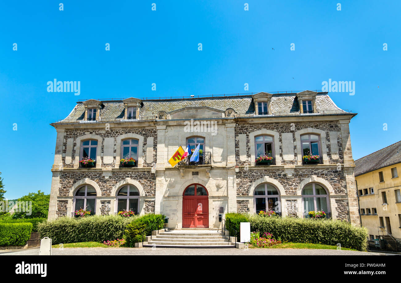 Town hall of Riom-es-Montagnes, France Stock Photo