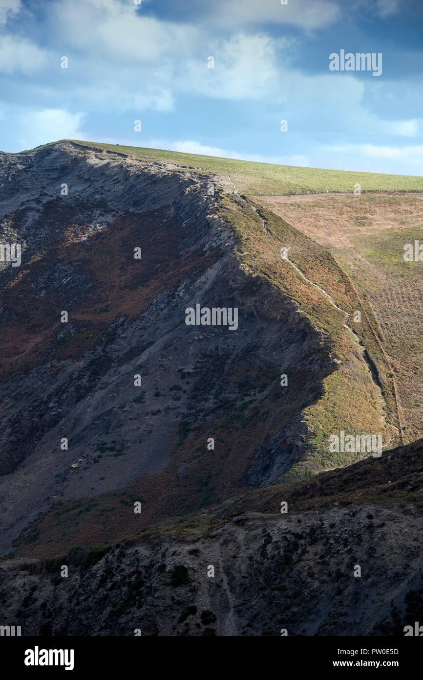 High Cliff on the South West Coast Path between Crackington Haven and
