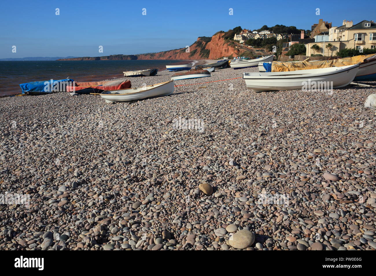 Budleigh Salterton seafront, East Devon, England, UK Stock Photo Alamy
