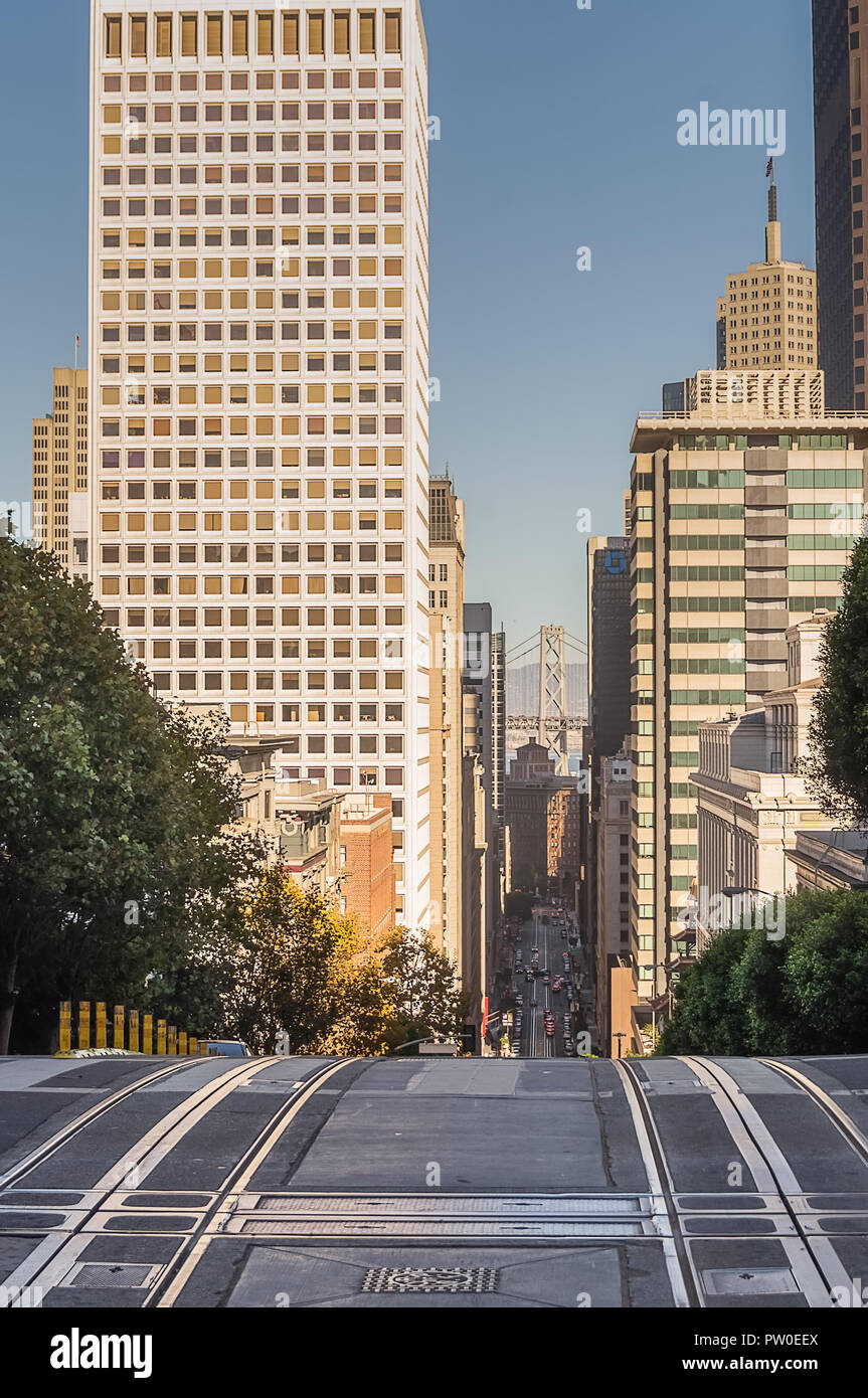 October 11, 2015, of San Francisco,CA : View of San Francisco from Nob hill,San Francisco,USACalifornia Stock Photo