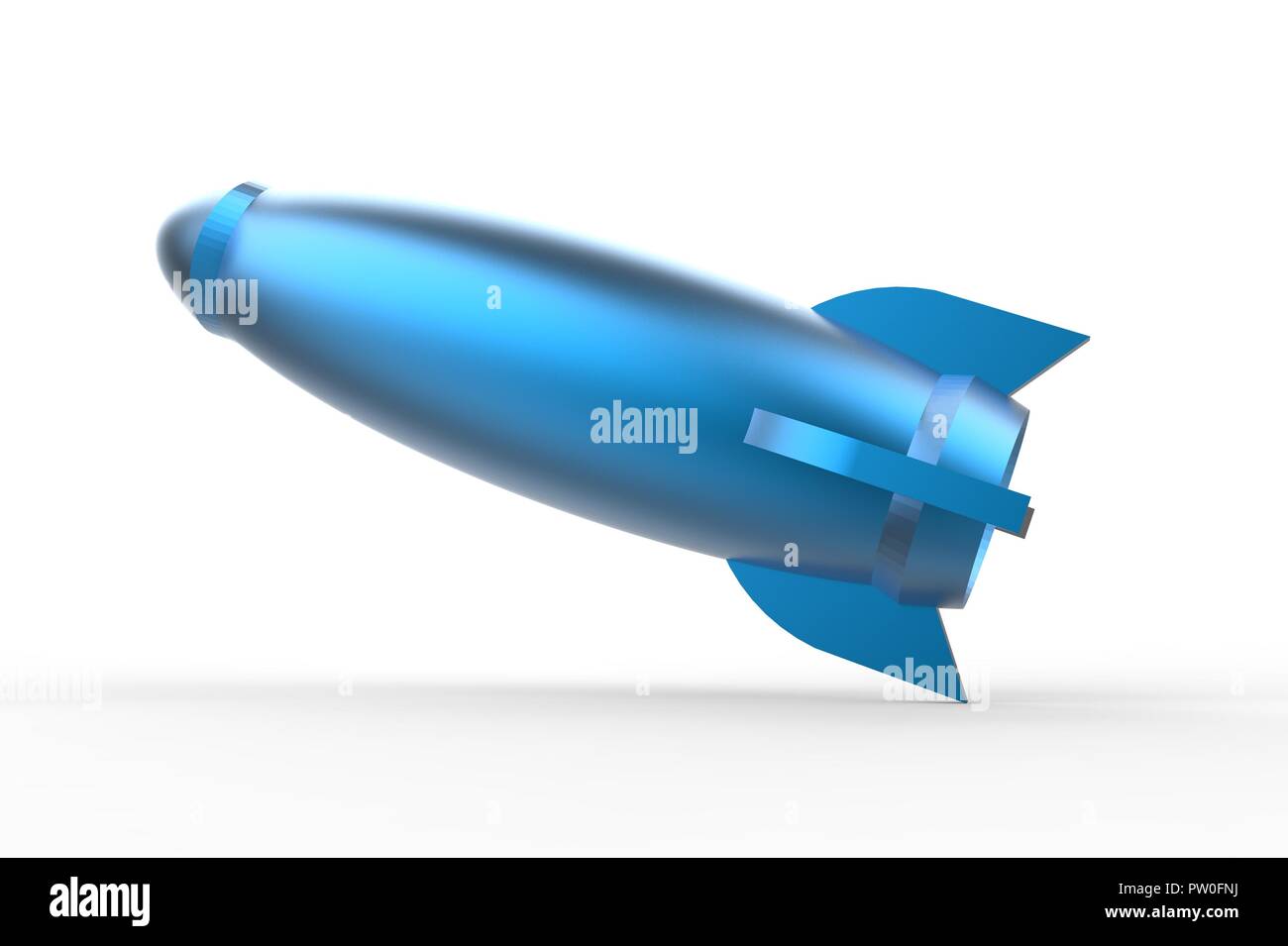 Rocket space ship 3D rendering isolated on white Stock Photo - Alamy