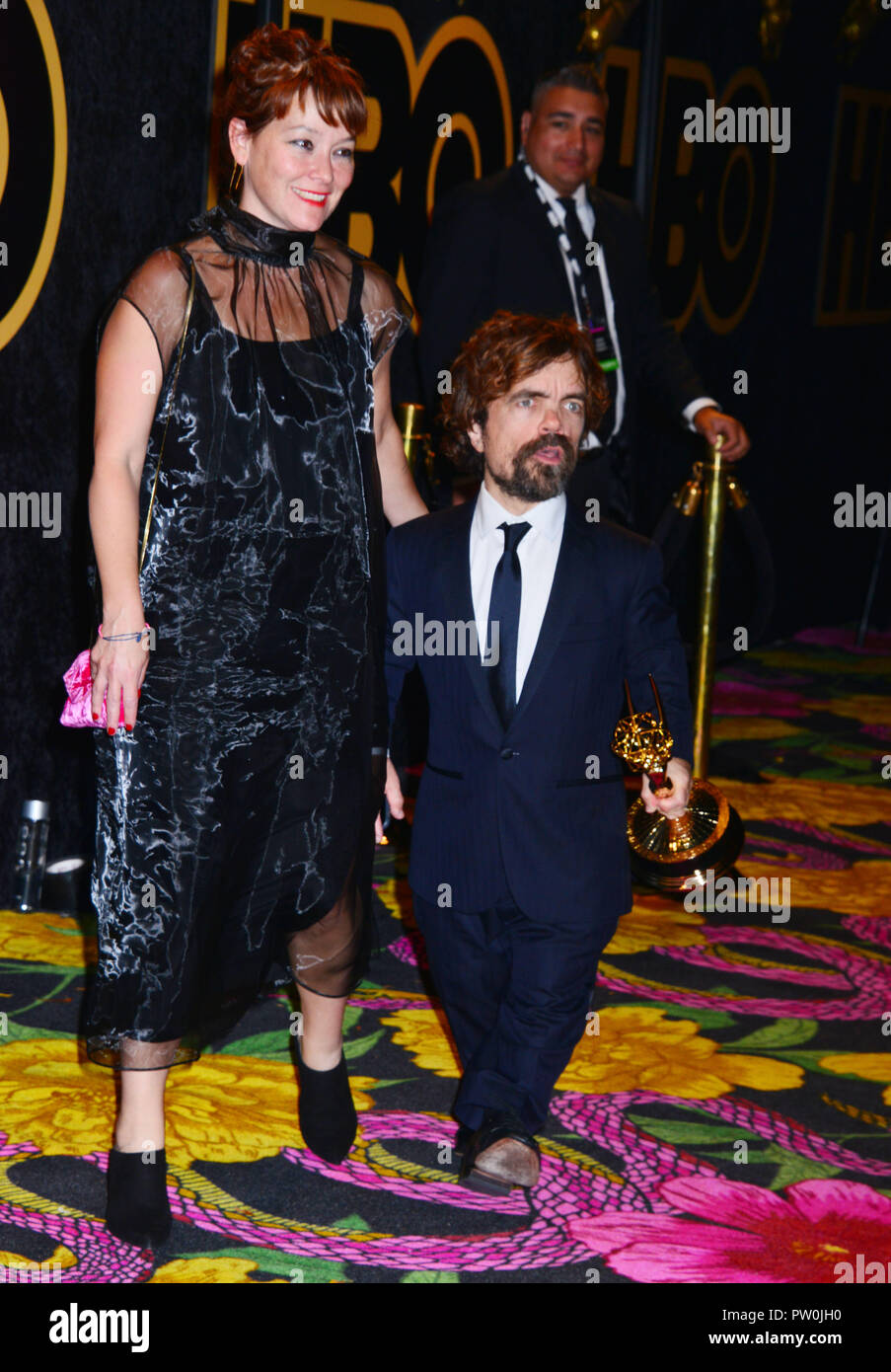 Erica Schmidt Peter Dinklage 076 Arrives At Hbo S Post Emmy Awards Reception At The Plaza At The Pacific Design Center On September 17 18 In Los Angeles California Stock Photo Alamy