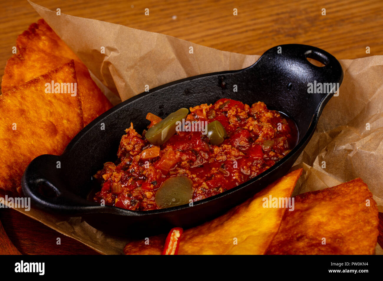 Gravy Beef goulash with bread Stock Photo Alamy