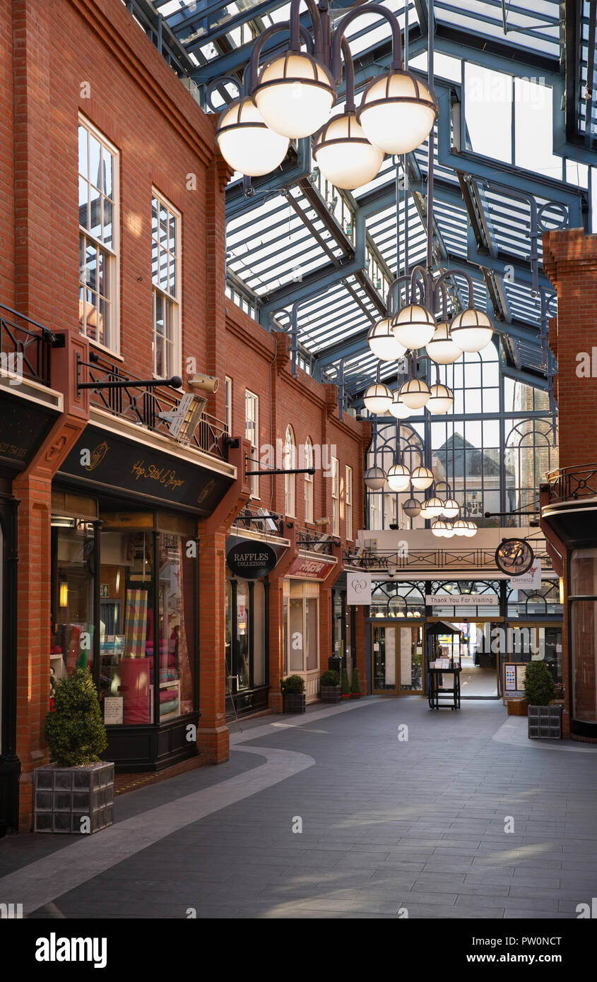 UK, Kent, Maidstone, Town Centre, Royal Star Arcade, indoor shopping