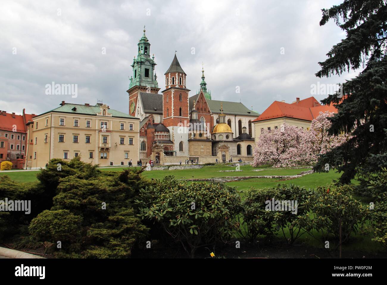 Old town in summer in beautiful Poland. Stock Photo
