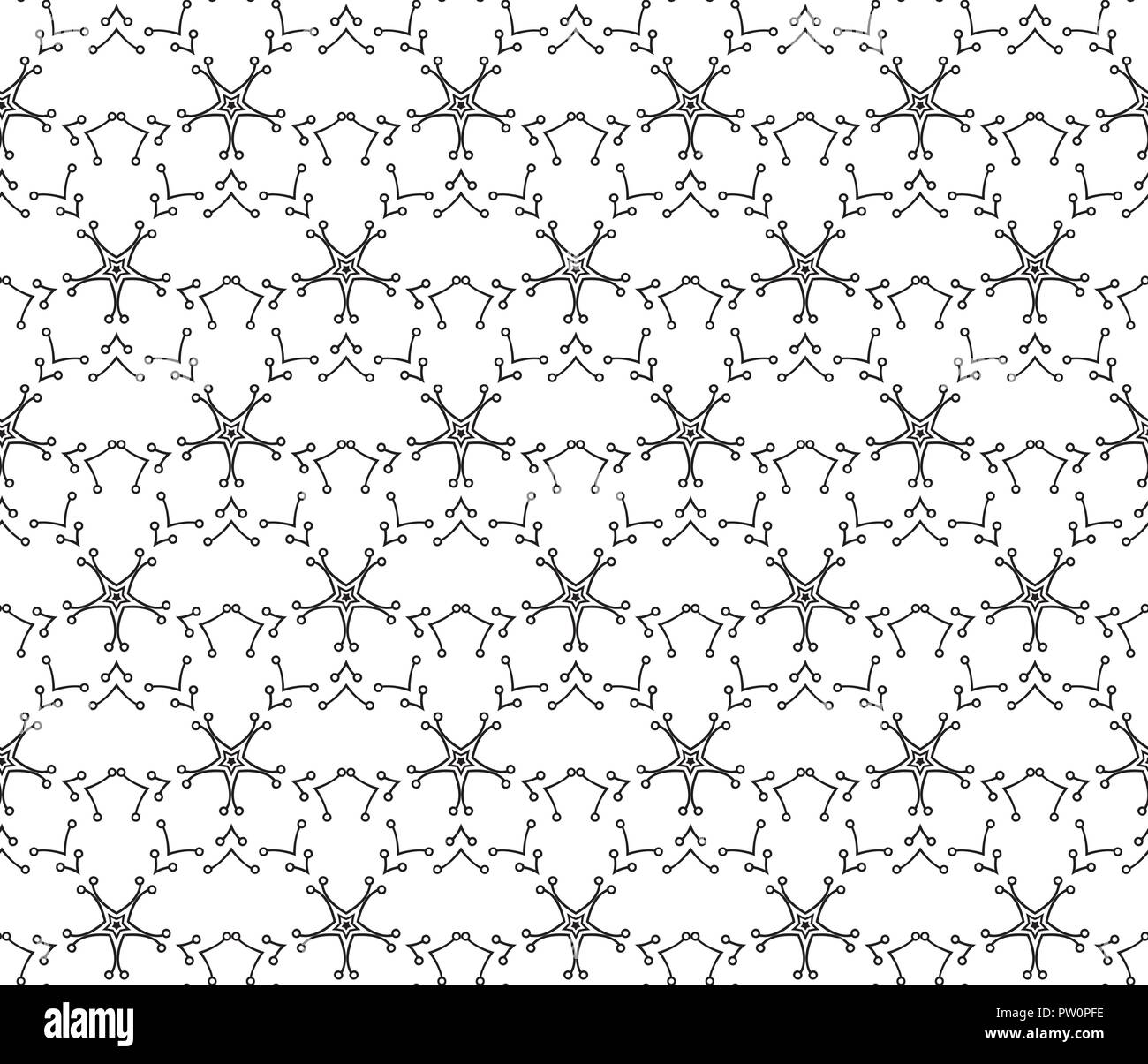 Seamless stars deco art pattern vector Stock Vector