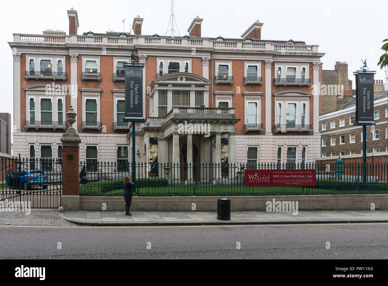 Hertford House, the home of the Wallace Collection, Manchester Square, London, England, UK Stock Photo