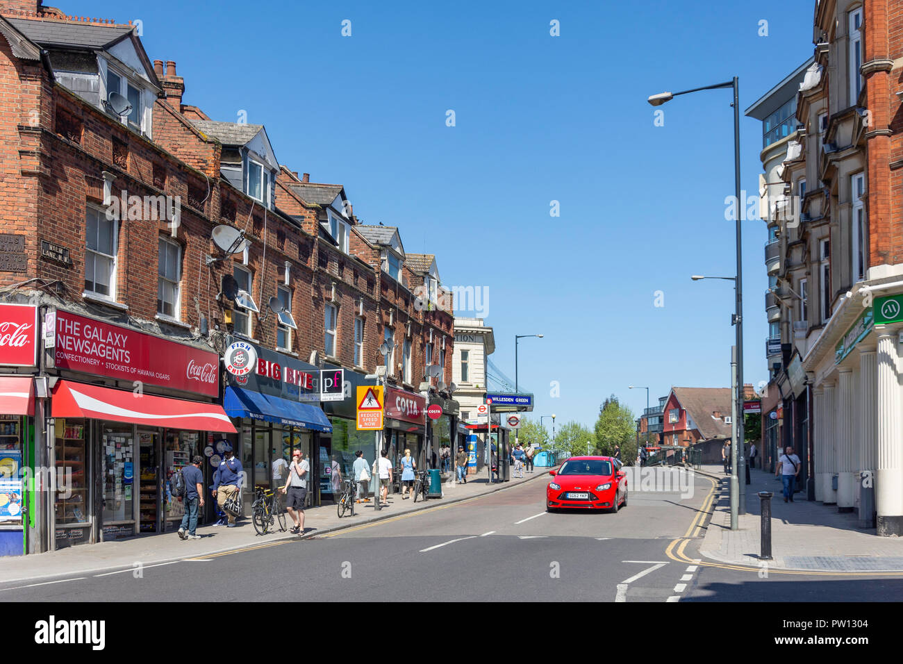 Walm Lane, Willesden Green, Willesden, London Borough of Brent, Greater London, England, United Kingdom Stock Photo