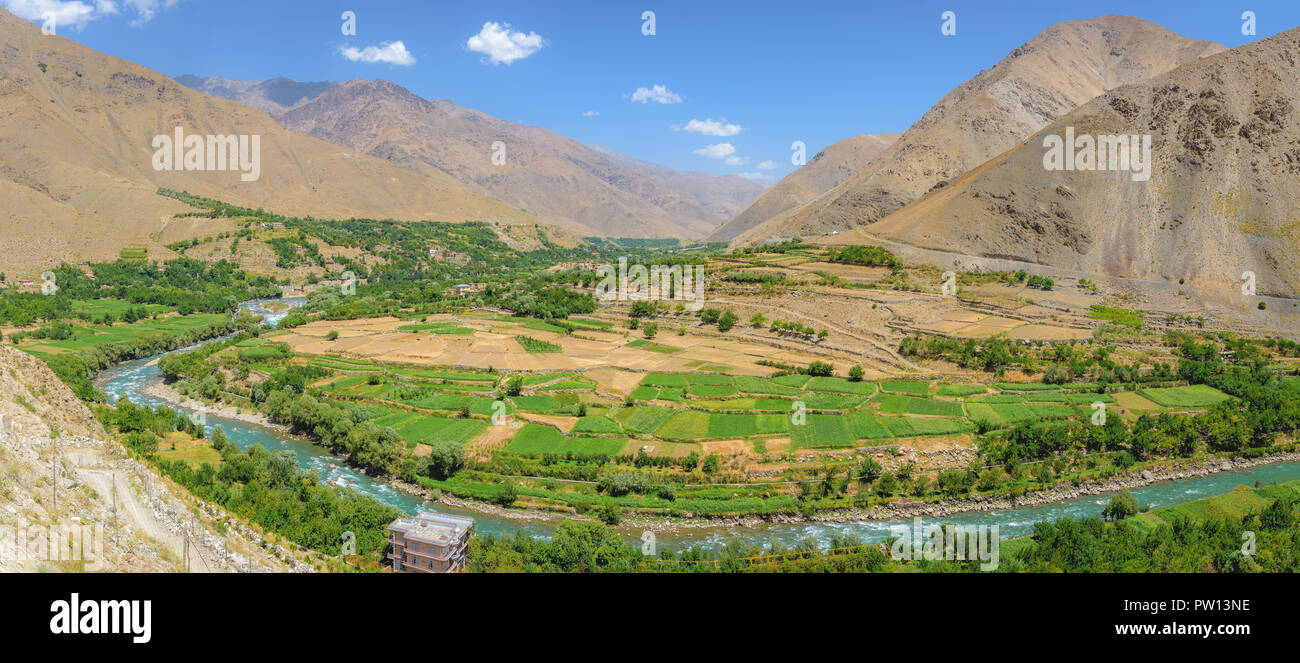 Panjshir valley in Eastern Afghanistan, beautiful nature in Afghanistan  landscapes with old soviet tanks Stock Photo - Alamy
