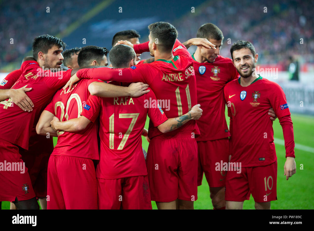 Chorzow, Poland. 11th Oct 2018. UEFA Nations League 2019: Poland - Portugal  o/p Robert Lewandowski Credit: Marcin Kadziolka/Alamy Live News Stock Photo  - Alamy