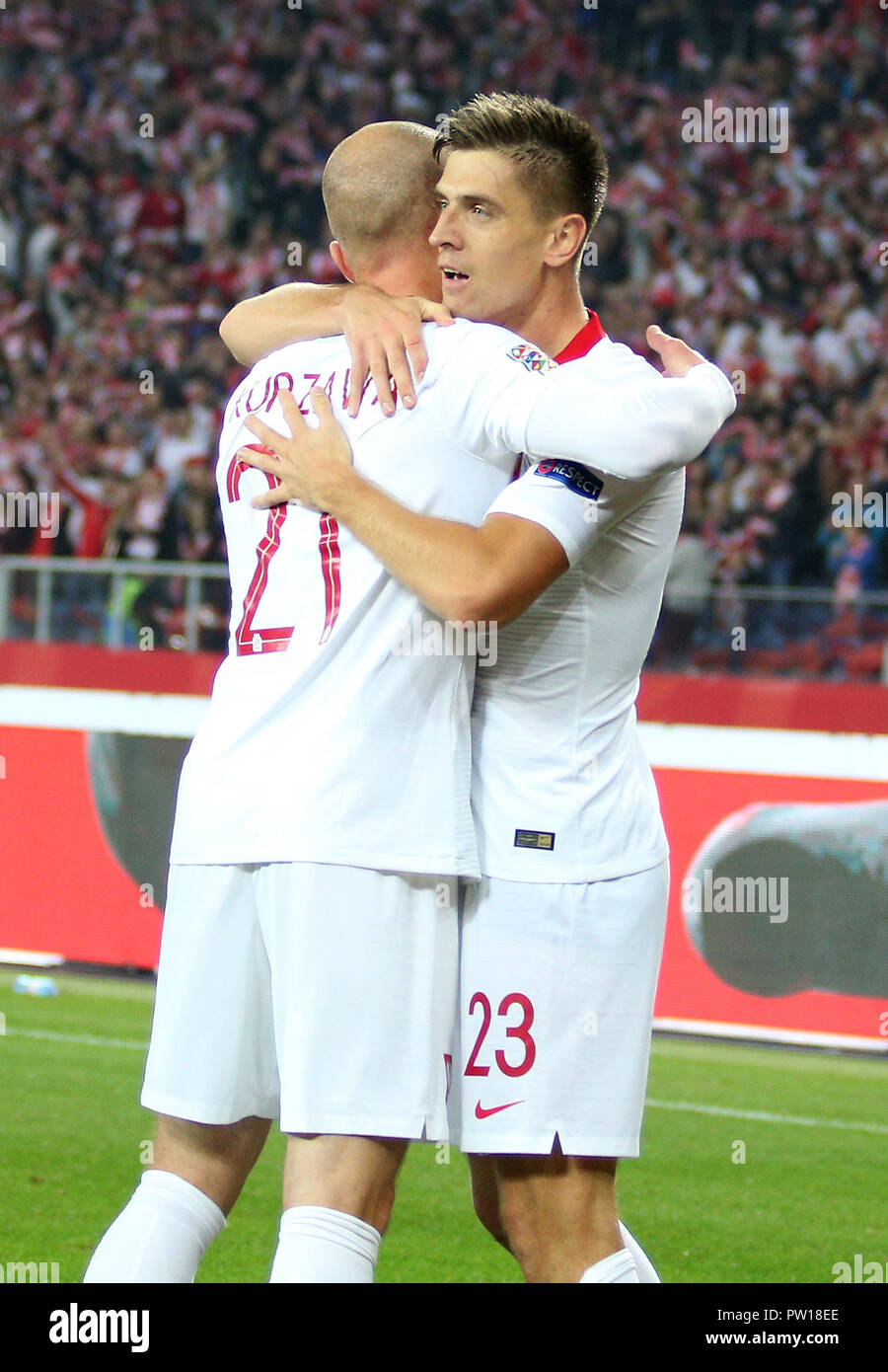 Chorzow, Poland. 11th Oct 2018. UEFA Nations League 2019: Poland - Portugal  o/p Robert Lewandowski Credit: Marcin Kadziolka/Alamy Live News Stock Photo  - Alamy