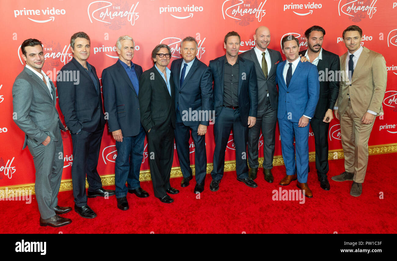 New York, USA October 11, 2018 Male cast attends Amazon Prime