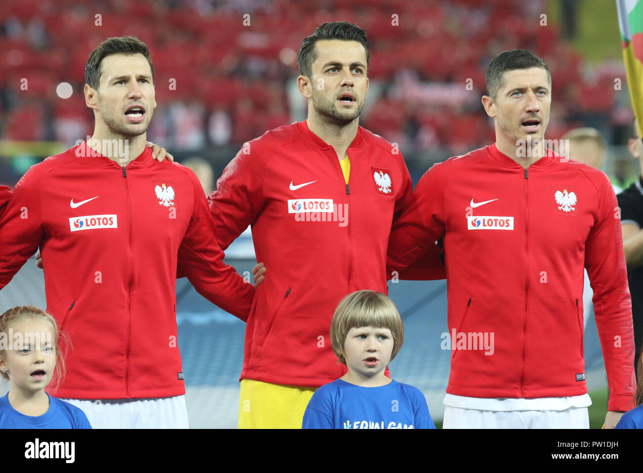 Chorzow, Poland. 11th Oct 2018. UEFA Nations League 2019: Poland - Portugal  o/p Robert Lewandowski Credit: Marcin Kadziolka/Alamy Live News Stock Photo  - Alamy