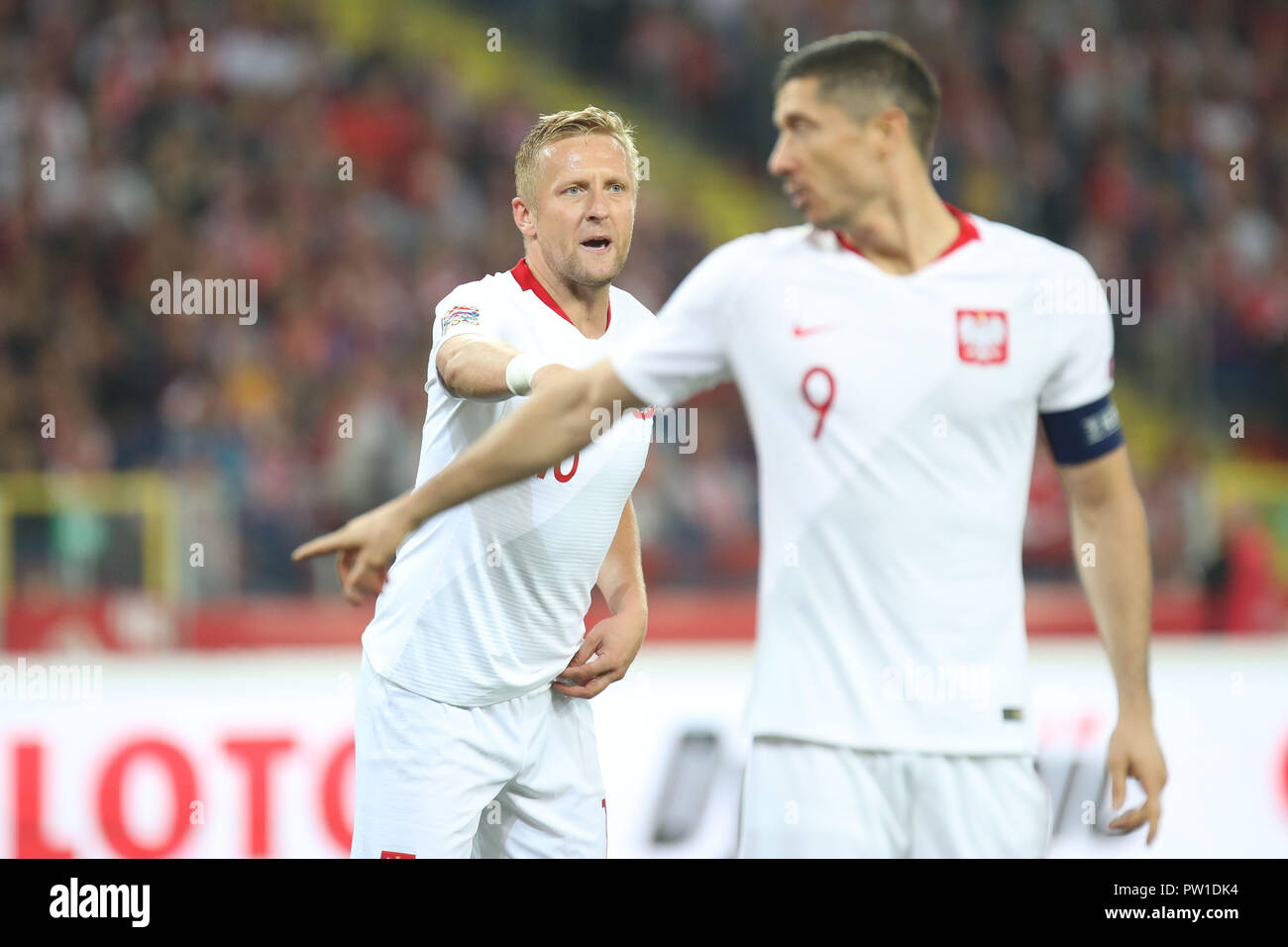 Chorzow, Poland. 11th Oct 2018. UEFA Nations League 2019: Poland - Portugal  o/p Robert Lewandowski Credit: Marcin Kadziolka/Alamy Live News Stock Photo  - Alamy