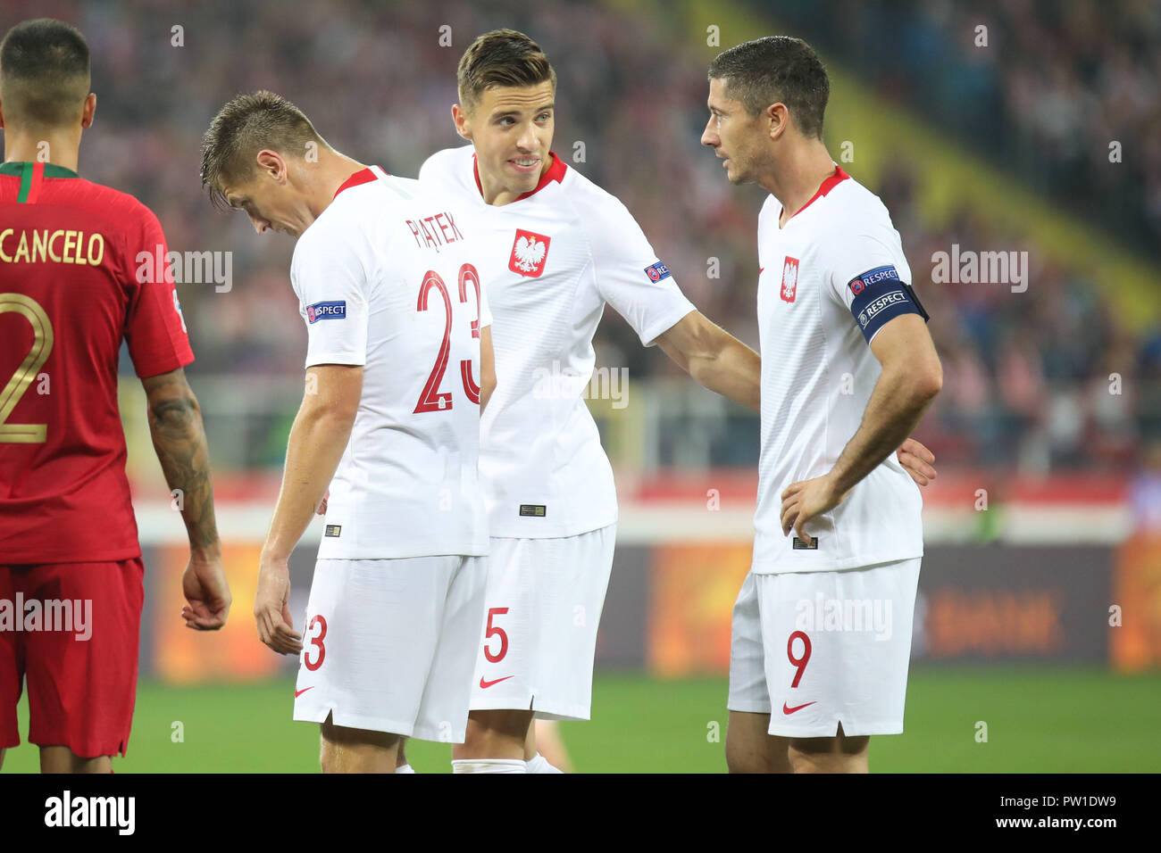 Chorzow, Poland. 11th Oct 2018. UEFA Nations League 2019: Poland - Portugal  o/p Robert Lewandowski Credit: Marcin Kadziolka/Alamy Live News Stock Photo  - Alamy