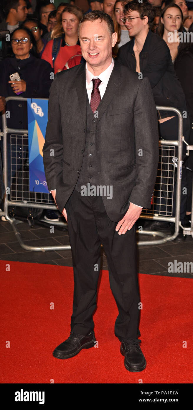 London, UK. 11th Oct 2018. Wash Westmoreland at the 62nd BFI London Film Festival: Colette - Patrons gala - at Cineworld Leicester Square, London on Thursday 11 October 2018  Photo by Keith Mayhew Credit: KEITH MAYHEW/Alamy Live News Stock Photo