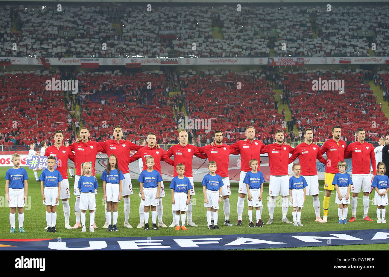 Chorzow, Poland. 11th Oct 2018. UEFA Nations League 2019: Poland - Portugal  o/p Robert Lewandowski Credit: Marcin Kadziolka/Alamy Live News Stock Photo  - Alamy