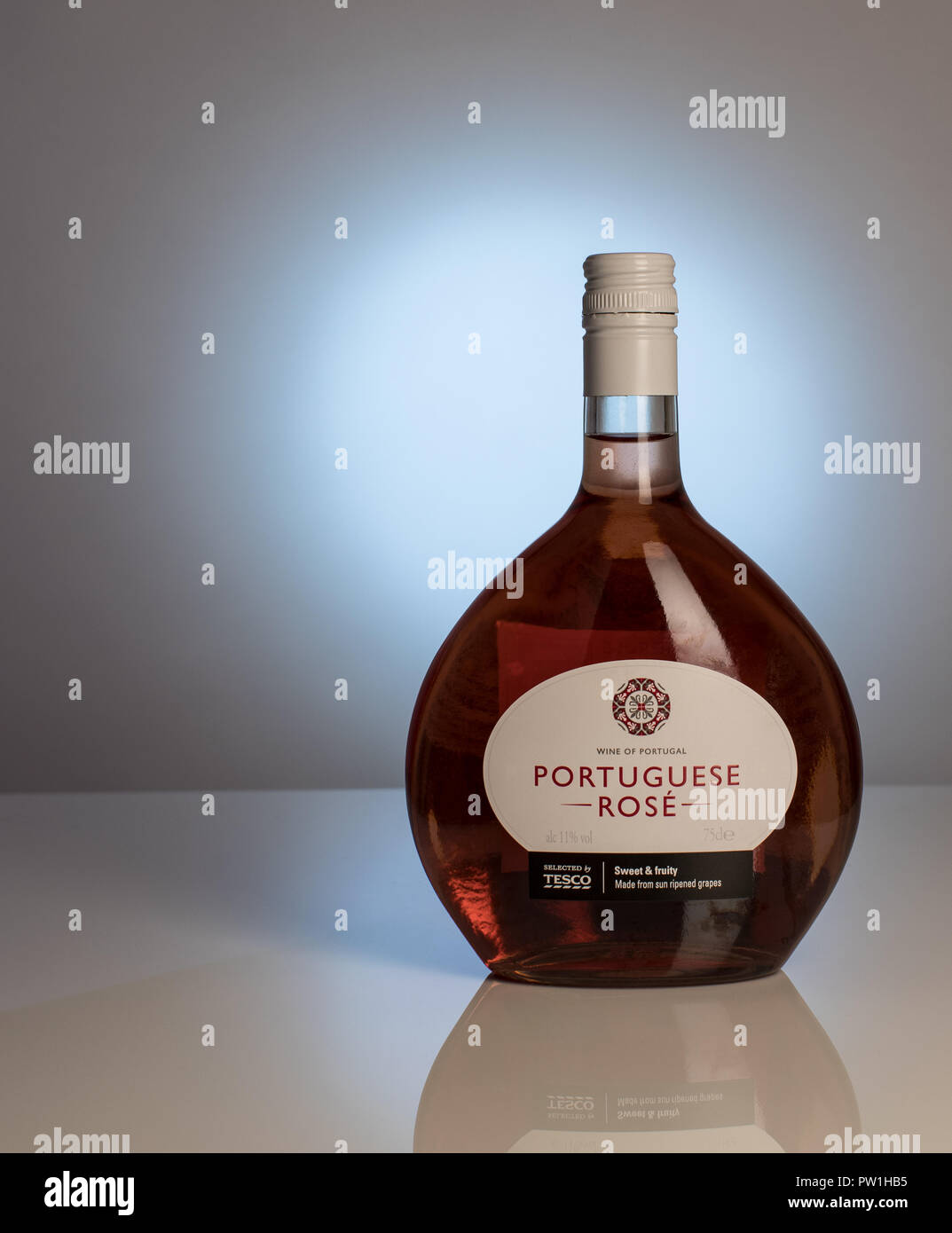 Portuguese Rose Wine Stock Photo
