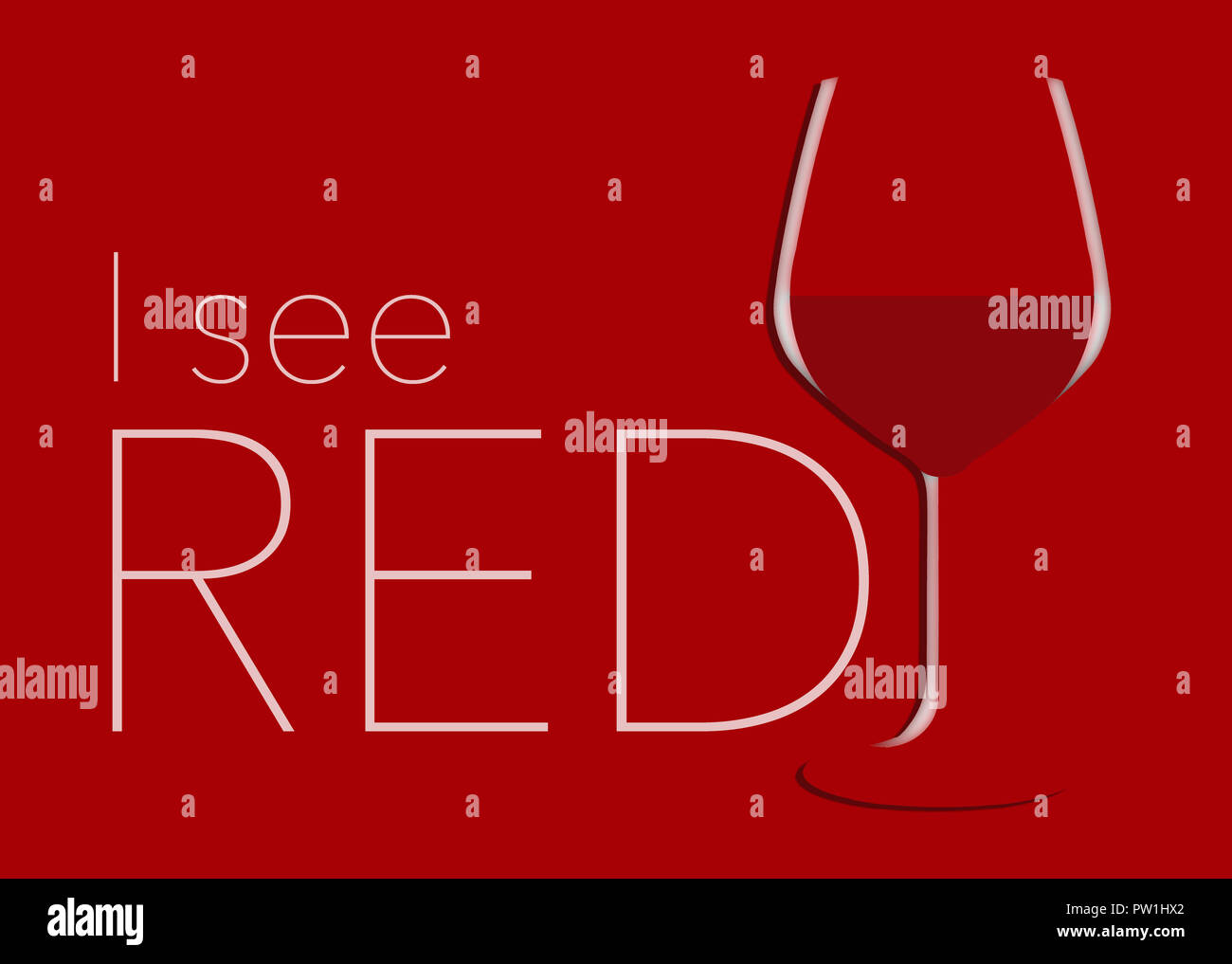 im-seeing-red-here-is-a-glass-of-red-wine-on-a-red-background-with-text-this-is-an-illustration-PW1HX2.jpg